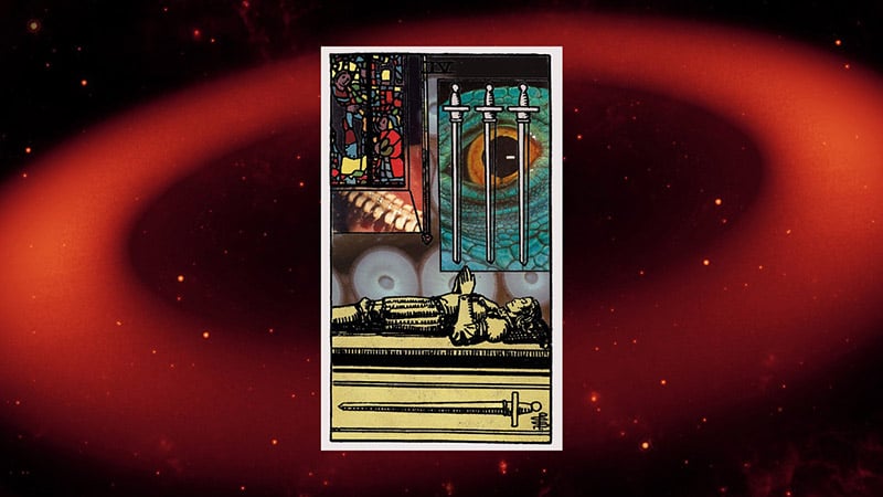 Ý nghĩa lá bài 4 Of Swords xuôi