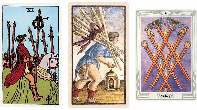 Ý nghĩa 6 Of Wands xuôi dòng