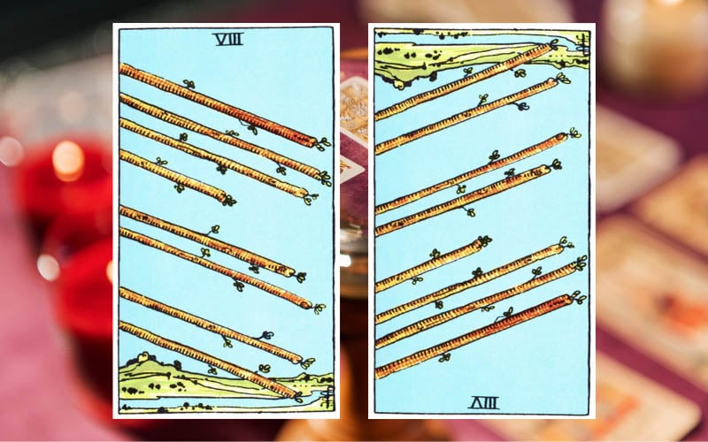 Phân tích lá bài 8 Of Wands xuôi và ngược