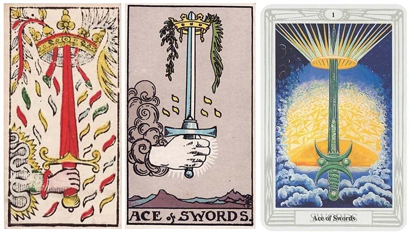 Ý nghĩa lá Ace Of Swords ở vị trí xuôi