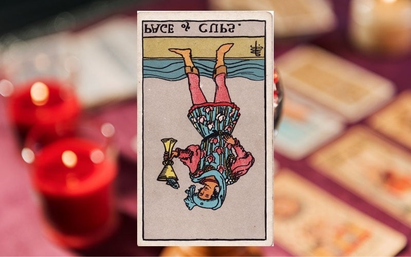 Ý nghĩa lá Page Of Cups ở vị trí ngược