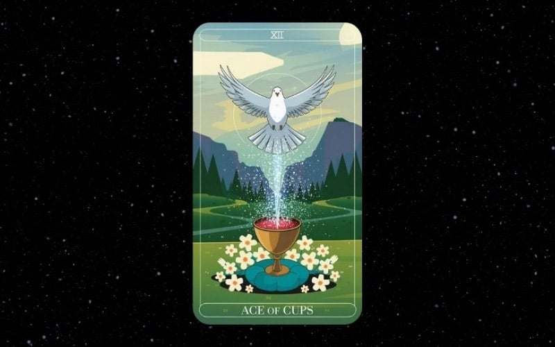 Sự kết hợp của Ace of Cups với các lá bài khác