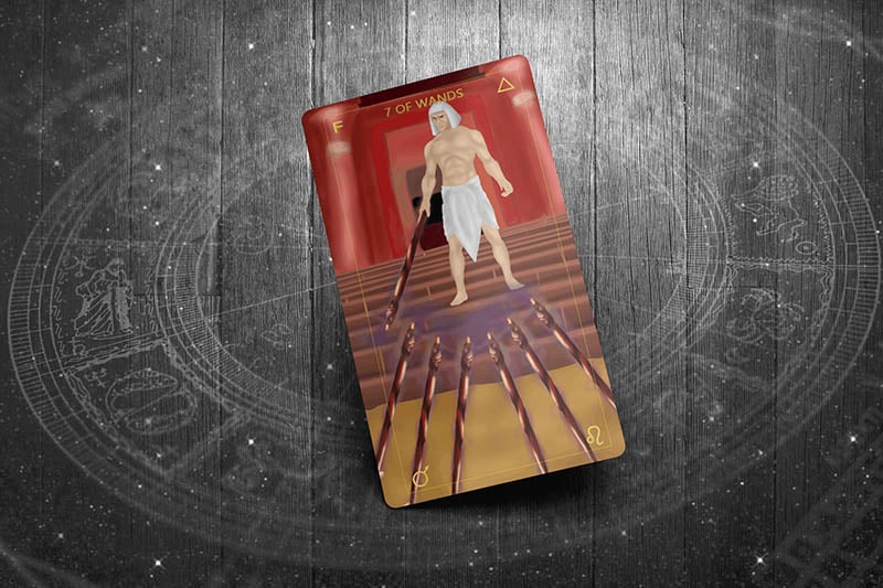 So sánh 7 Of Wands với các lá bài cùng bộ