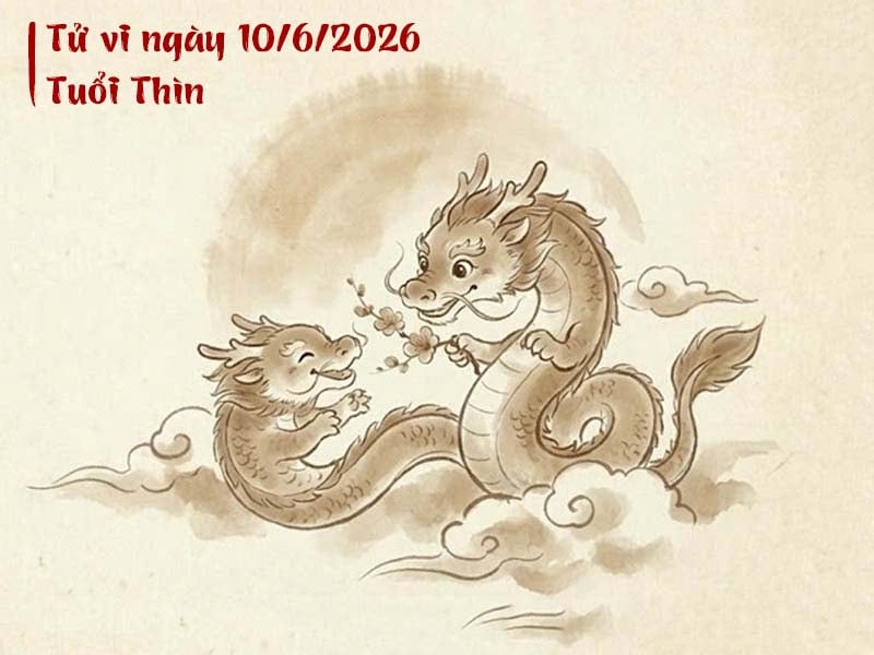 Tử vi ngày 10/6/2026 tuổi Thìn