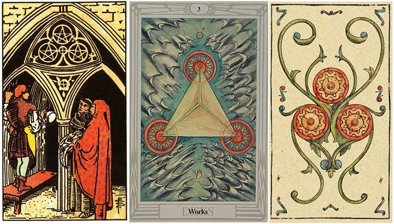 Ý nghĩa 3 Of Pentacles khi kết hợp