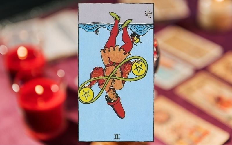 Ý nghĩa khi 2 Of Pentacles ngược