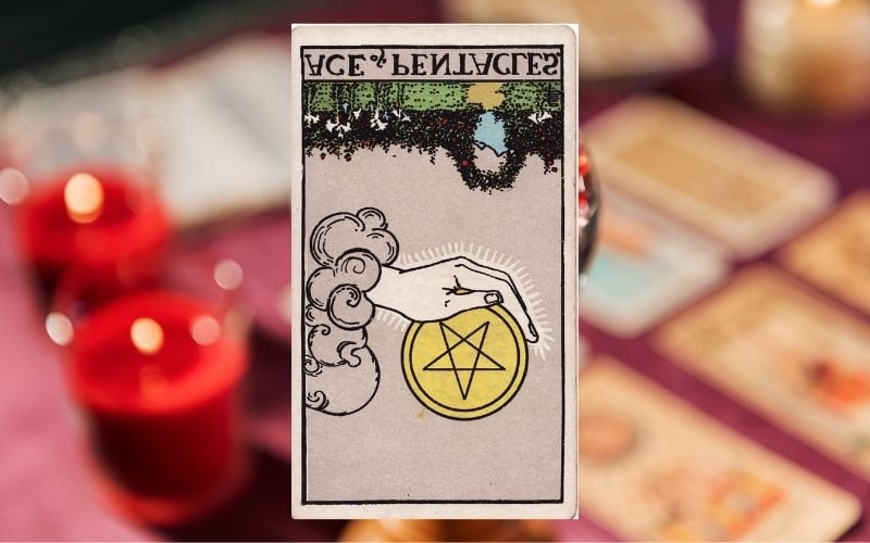 Ý nghĩa lá Ace Of Pentacles khi đảo ngược (Reversed)