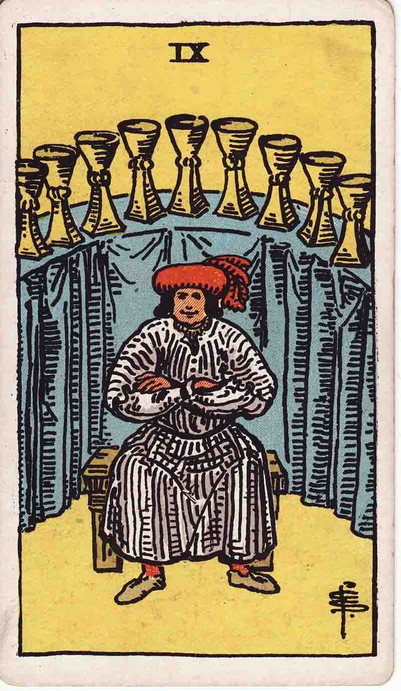 Ý nghĩa tổng quan lá 9 Of Cups