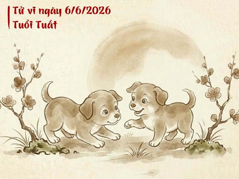 Tử vi ngày 6/6/2026 tuổi Tuất