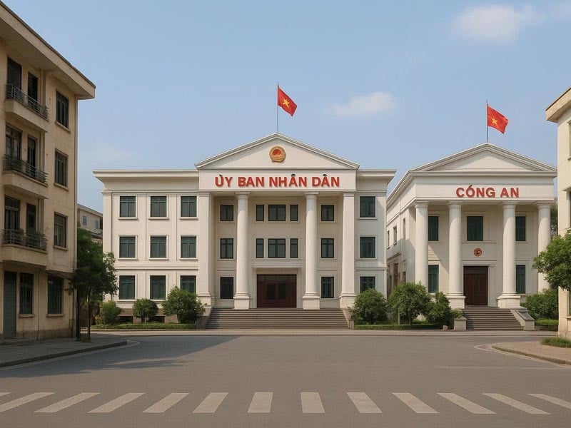 quan phủ tại cung điền trạch sống gần trụ sở ủy ban, t&ograve;a &aacute;n, c&ocirc;ng an