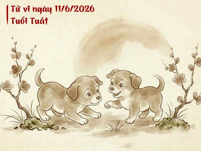 Tử vi ngày 11/6/2026 tuổi Tuất