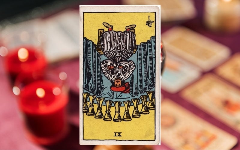 Giải mã lá bài 9 Of Cups ở vị trí ngược