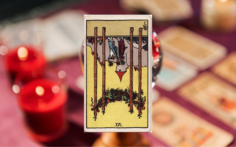 Phân tích lá bài 4 Of Wands ngược