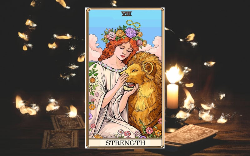 Ý nghĩa của lá Strength khi ở vị trí xuôi