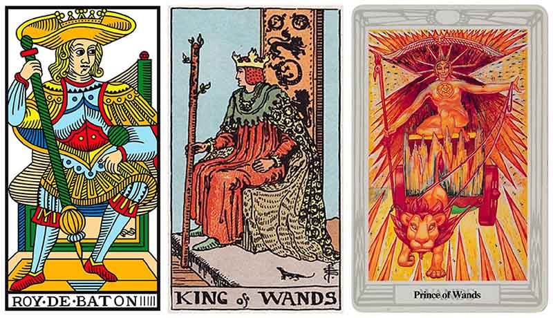 King Of Wands kết hợp với các lá bài khác