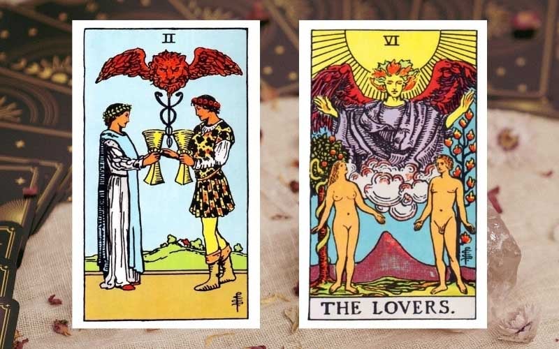 So sánh 2 of Cups và The Lovers