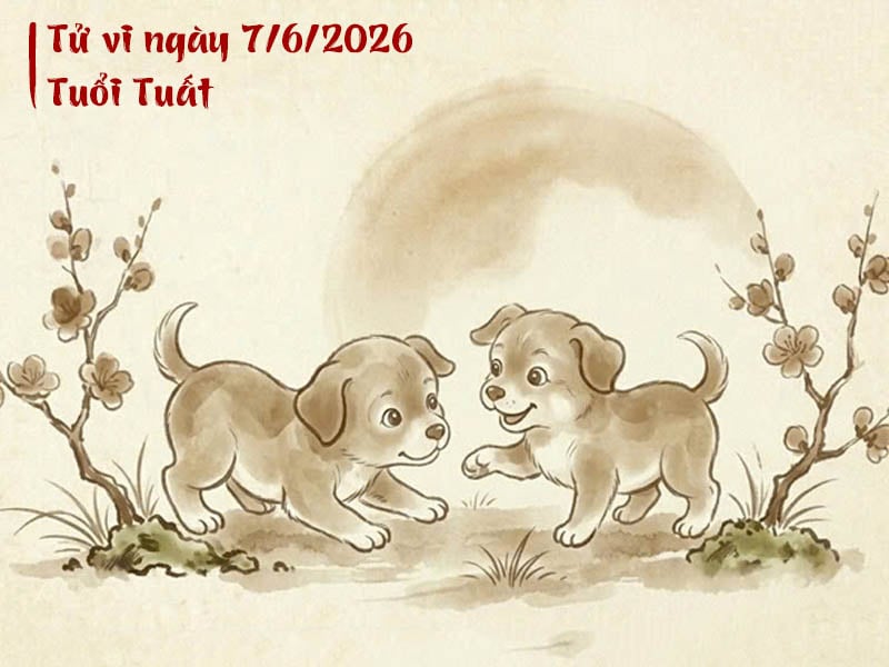 tử vi ngày 7/6/2026 tuổi tuất