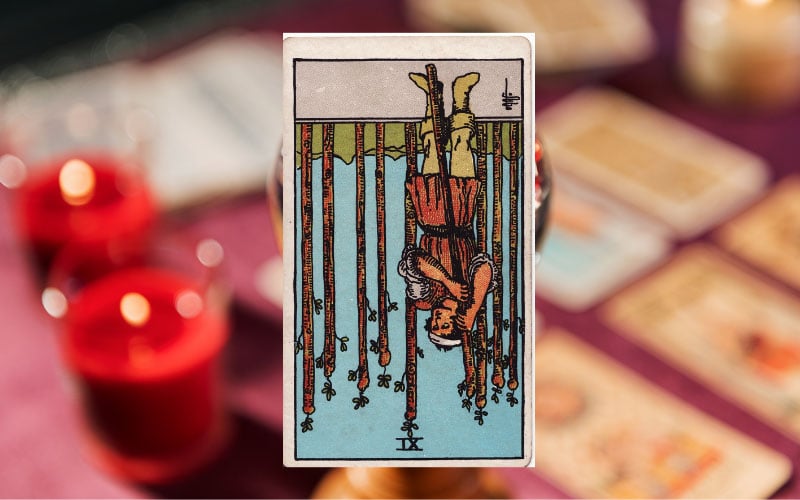 Ý nghĩa Nine Of Wands trong trạng thái ngược