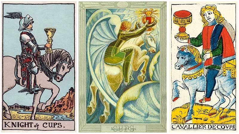 Knight Of Cups khi kết hợp với các lá bài khác