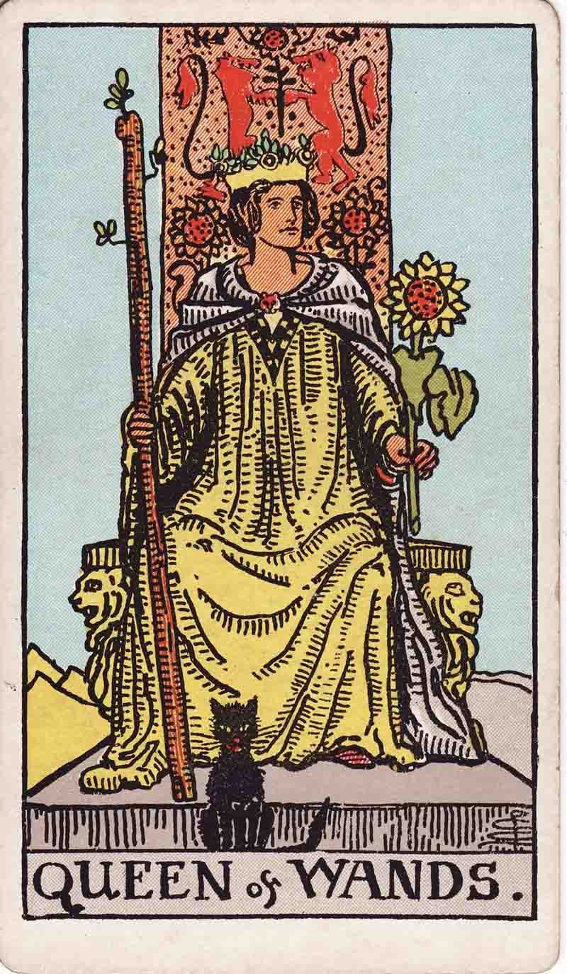 Biểu tượng và mô tả chi tiết của Queen Of Wands
