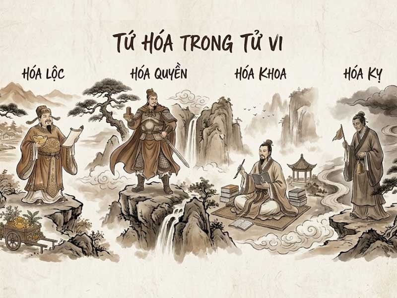 bộ sao tứ hóa trong tử vi