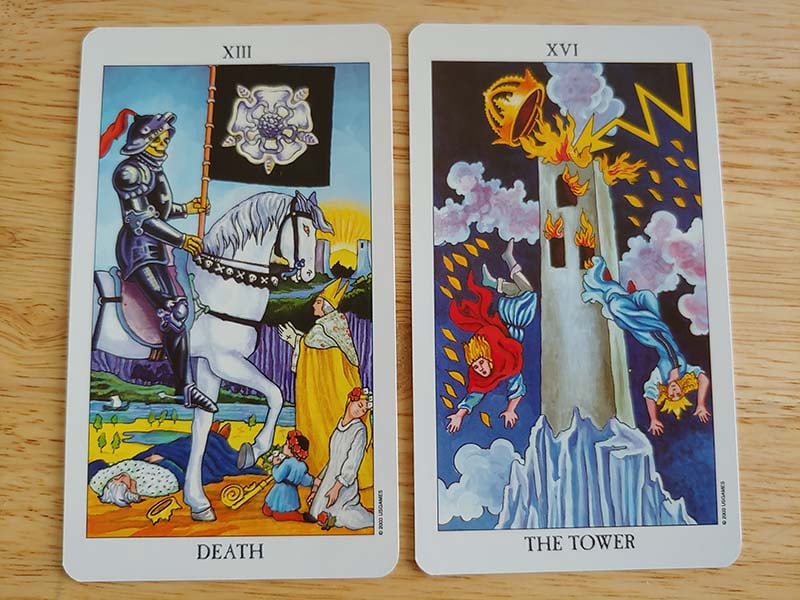 Mối quan hệ của The Tower với các lá bài khác