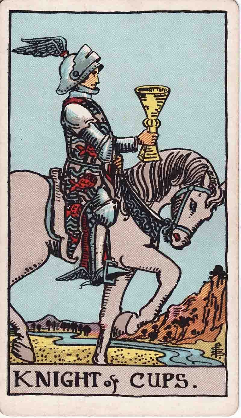 Giải mã cấu trúc biểu tượng trên lá Knight Of Cups