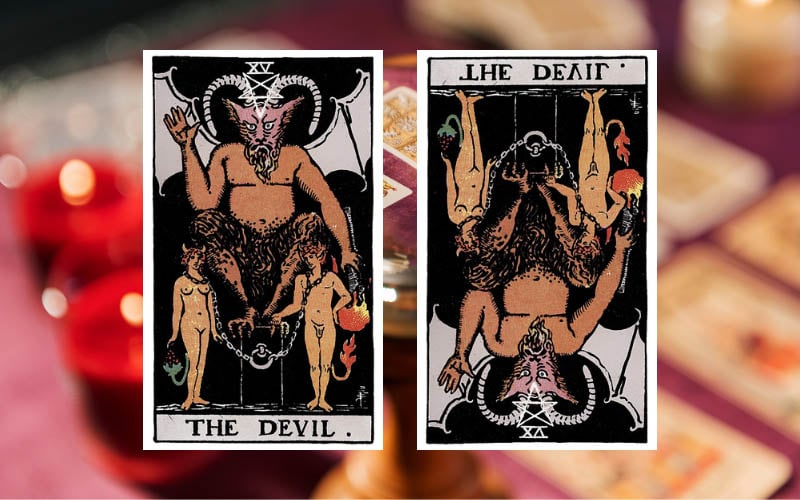 Ý nghĩa lá The Devil thuận chiều và ngược chiều