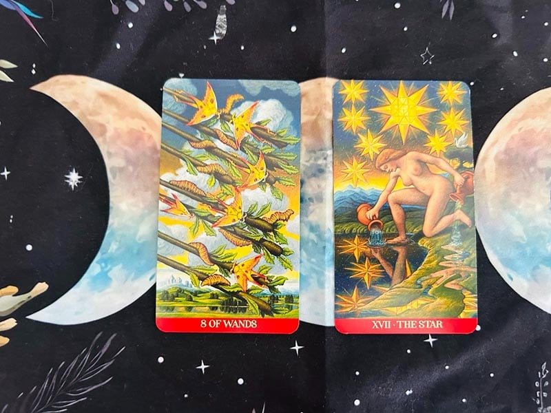 8 Of Wands kết hợp với các lá bài khác