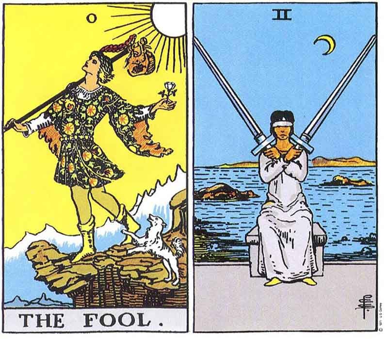 2 Of Swords kết hợp với các lá bài khác
