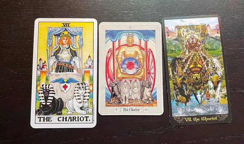 Kết hợp The Chariot với các lá bài khác